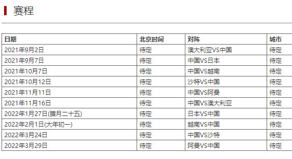 国足12强赛前两个主场安排到西亚 国脚要在外待到10月中旬！