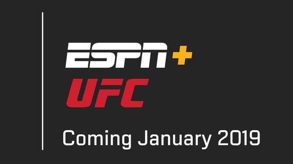 UFC与ESPN和ESPN+的合作将从2019年1月正式开始