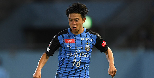 川崎主力中场长谷川龙也伤缺