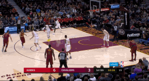 詹姆斯后撤步三分