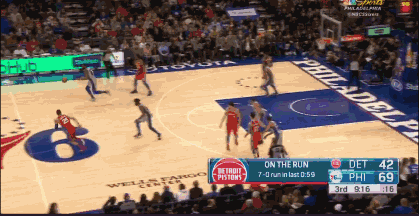 德拉蒙德反击上篮