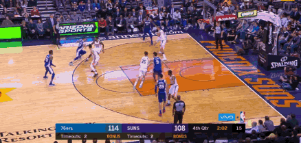 萨里奇强硬上篮