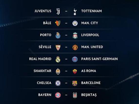 欧冠抽签：皇马战巴黎