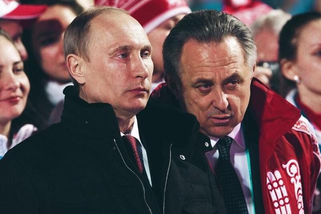 俄罗斯副总理、前体育部长维塔利-穆特科和普京