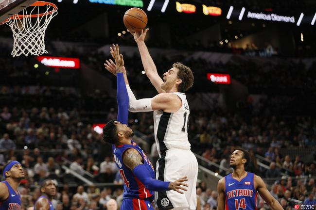 双塔皆两双马刺险胜活塞