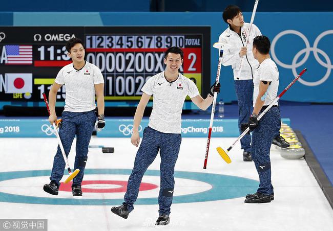 冬奥会男子冰壶加拿大遭遇两连败 日本8-2胜美国