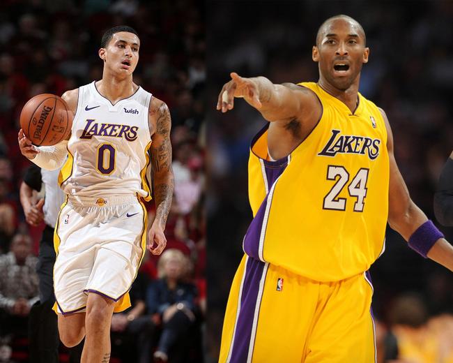 科比为库兹马点赞