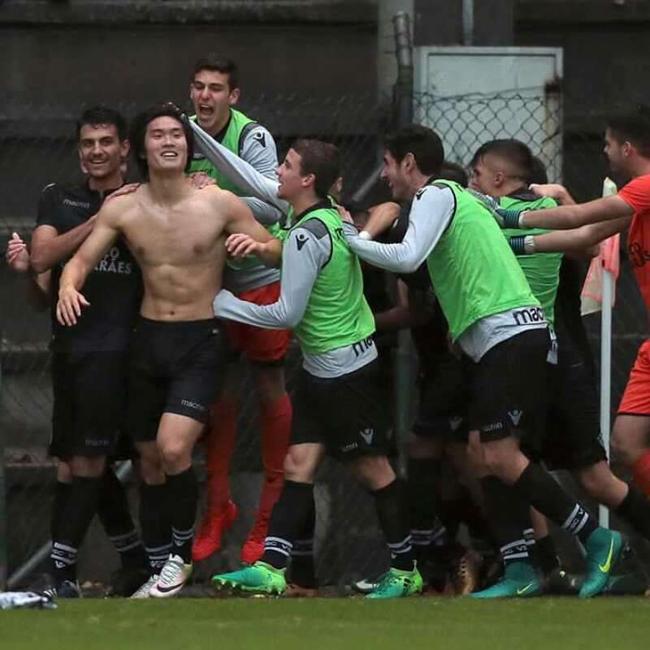 单欢欢进球庆祝