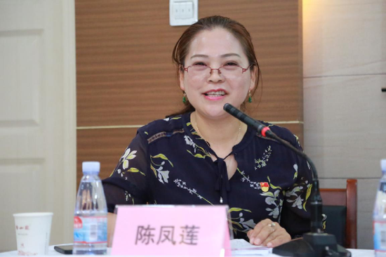 湖南梅山黑茶股份有限公司西北分公司负责人陈凤莲发言湖南梅山黑茶