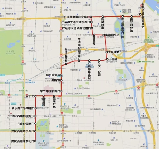 公交20路全程路线图图片