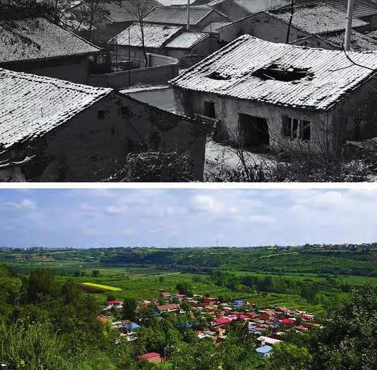 贺武利摄&nbsp; (下图)2018年,杨凌示范区五泉镇下湾村. 杨艺园摄