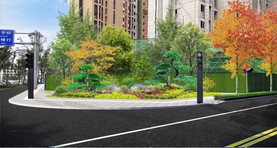 丰裕路与尚航六路口提升改造示意图