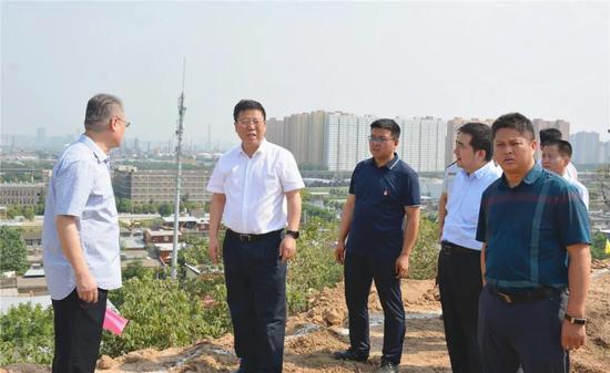 西咸新区秦汉新城党委书记,管委会主任杨占文检查新城安全生产和防汛