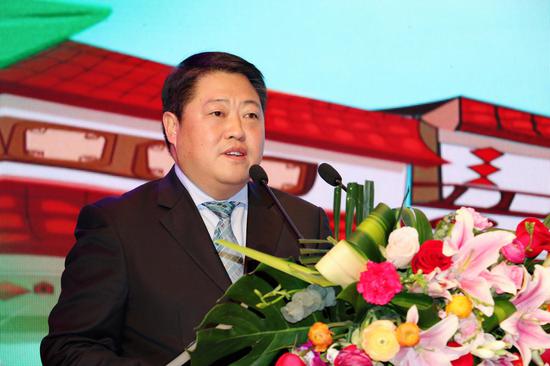 汉台区区长郑清春作主会场推介