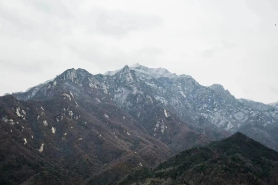 秦岭山顶，雪已悄然而至。（摄影：张龙）