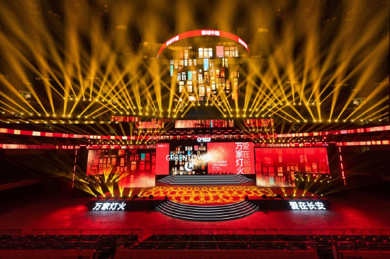 奥体灯光秀实景图