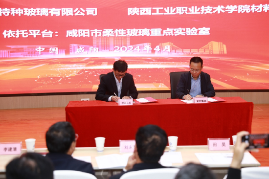 学校与彩虹集团（邵阳）特种玻璃有限公司签订横向项目