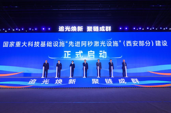 国家重大科技基础设施“先进阿秒激光设施”（西安部分）建设启动仪式