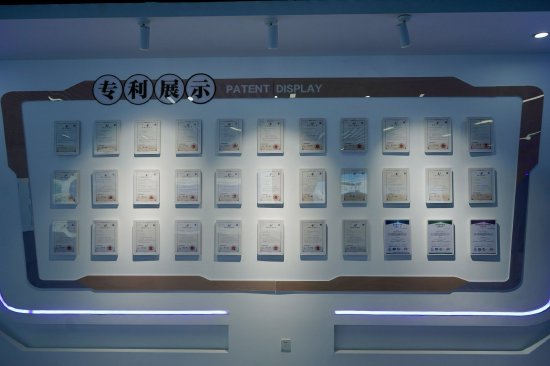 图为晋城光机电产业园区企业专利展示。黄河新闻网晋城频道 李柯薪 摄