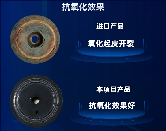 高温抗氧化宏观效果对比图