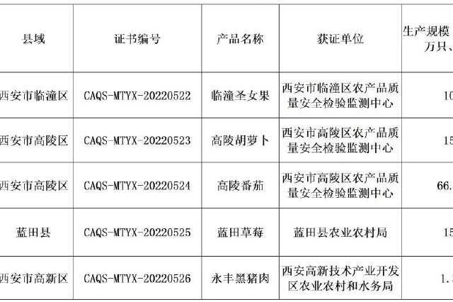 西安这些特产入选国字号名录