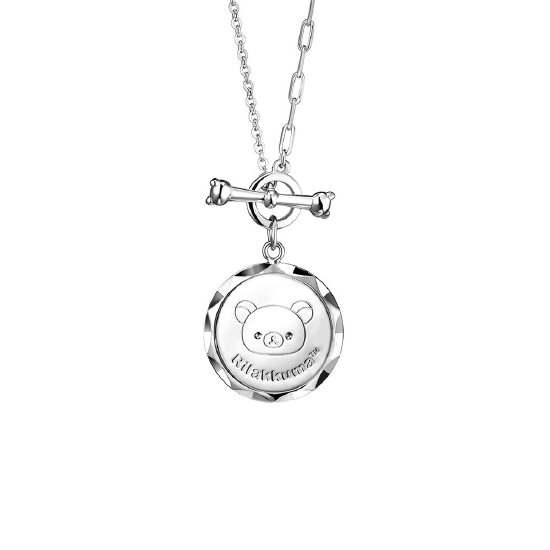 轻松小熊铂金项链