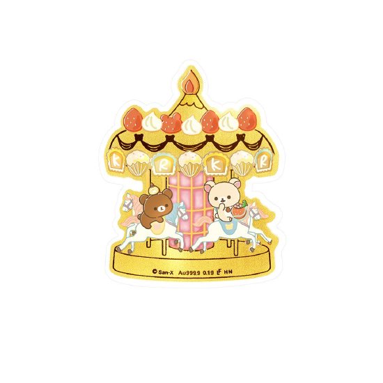 轻松小熊多功能足金工艺品套装