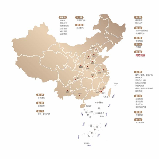 (项目全国分布图)