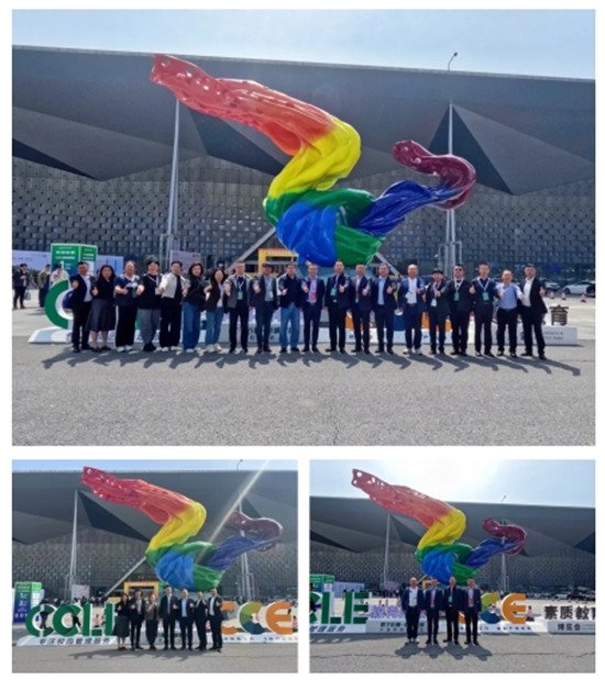 民办院校后勤分会与会人员在会场合影留念