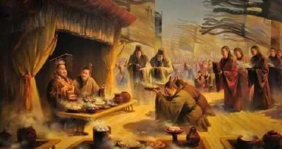 周公东征获胜回归在周庙祭祀
