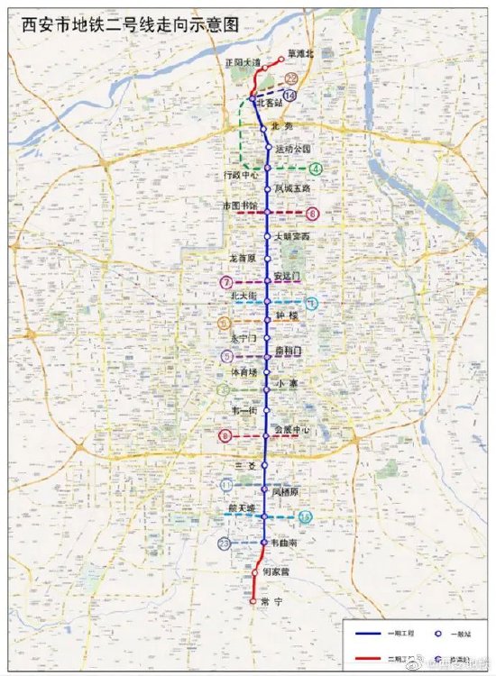 西安两条地铁线已具备开通条件