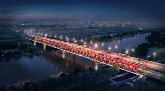 跨泾渭河公轨合建桥