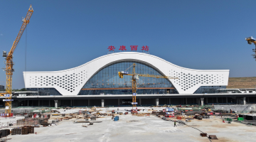 西康高铁站房配套工程加速建设