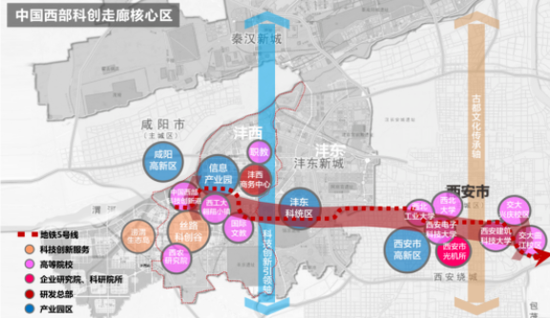 ▲中国西部科创走廊核心区