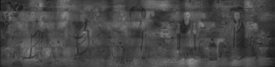 图 独乐寺东墙壁画红外多光谱成像数据