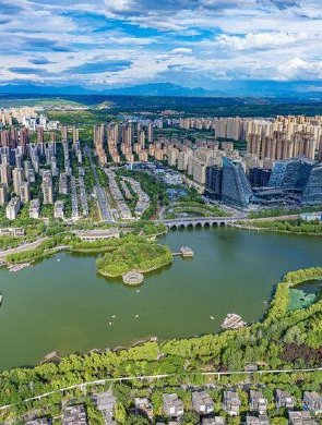 曲江水景美不胜收