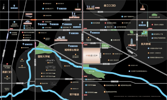 长建·望川云庐项目区位图