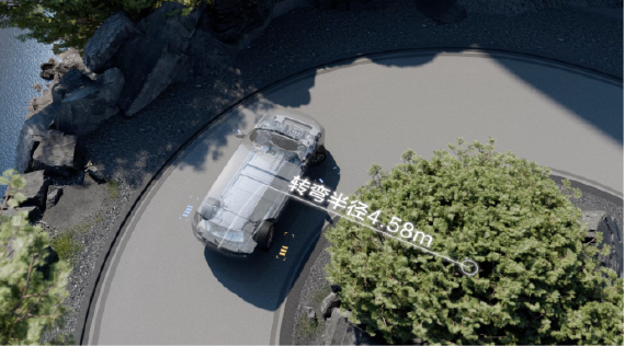 4.58米同级最小转弯半径