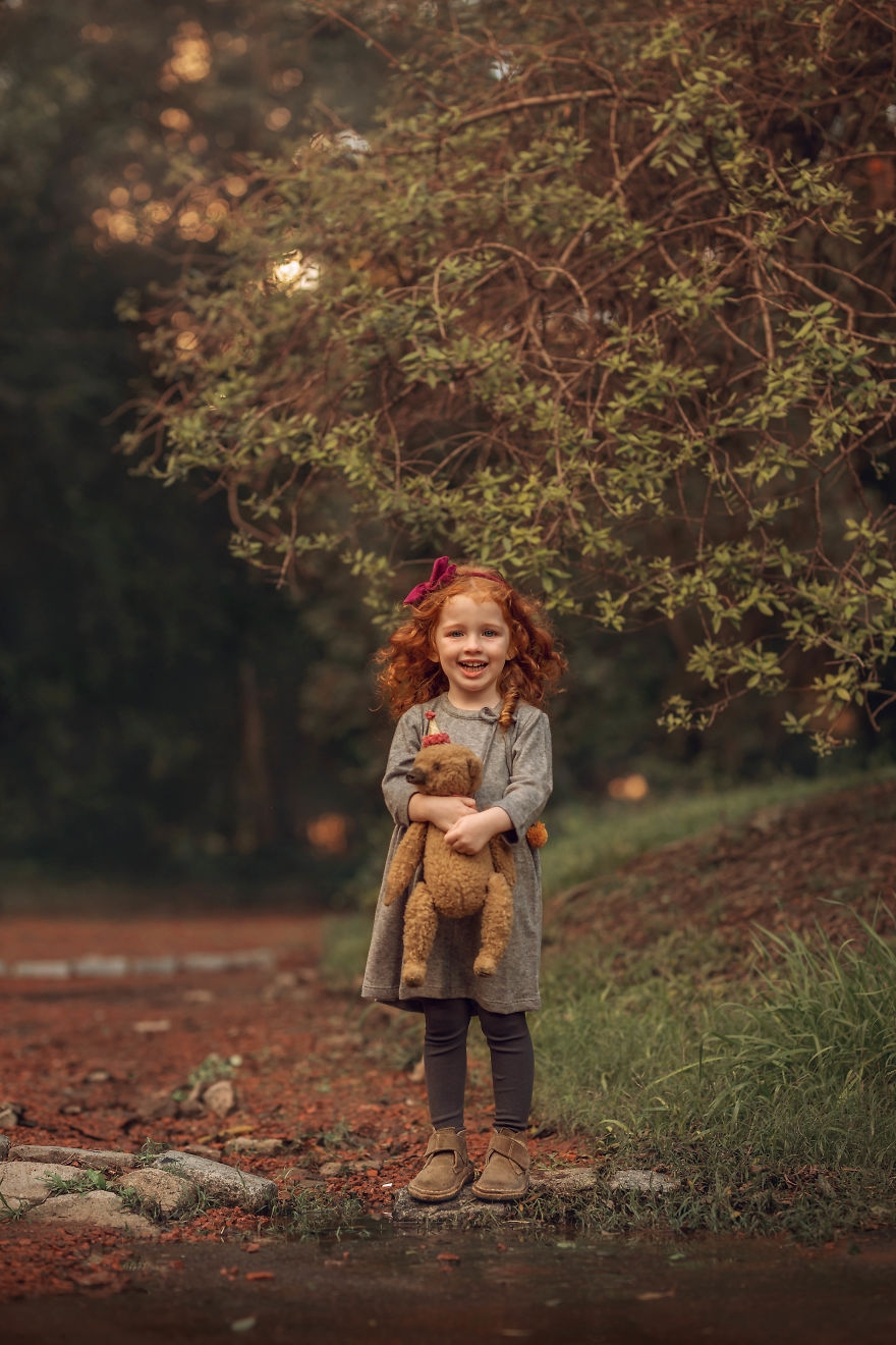 秋日下的唯美儿童摄影 天真烂漫的无忧童年