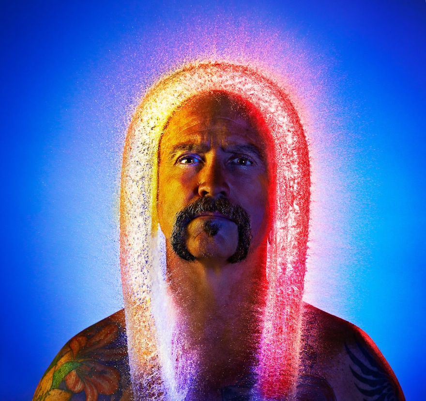 创意趣味摄影 高速快门下的水质假发