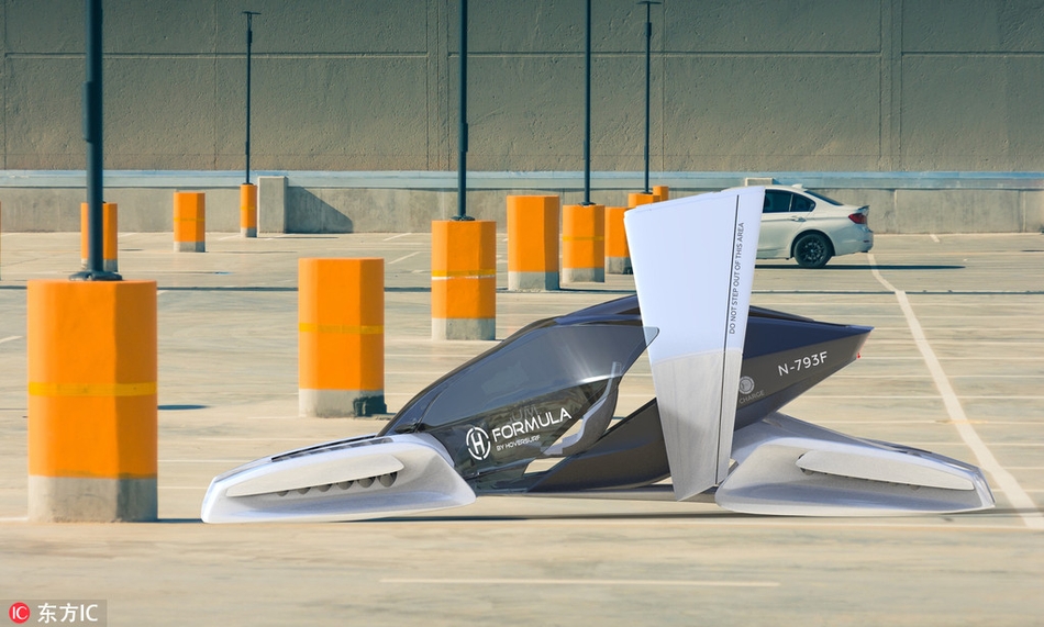 俄罗斯公司hoversurf在10月31日推出飞行汽车,这款汽车名为"formula