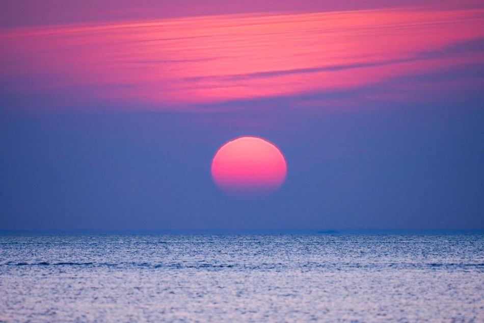 日出日落风情霞光漫天宛如画卷