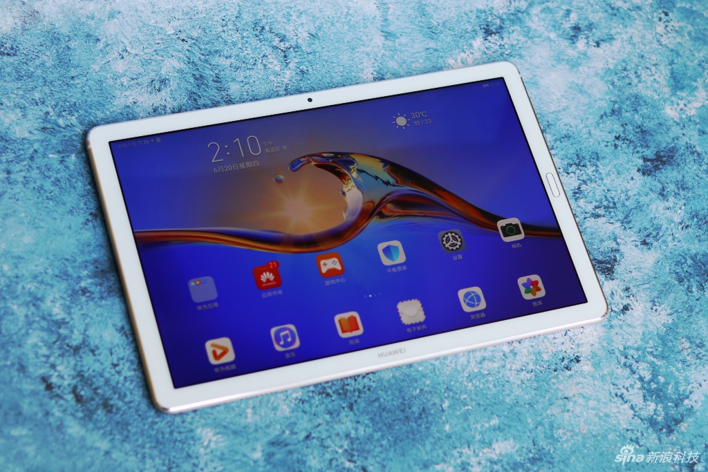 华为m6平板10.8寸实拍图赏:时尚设计 支持外接键盘_高清图集_新浪网
