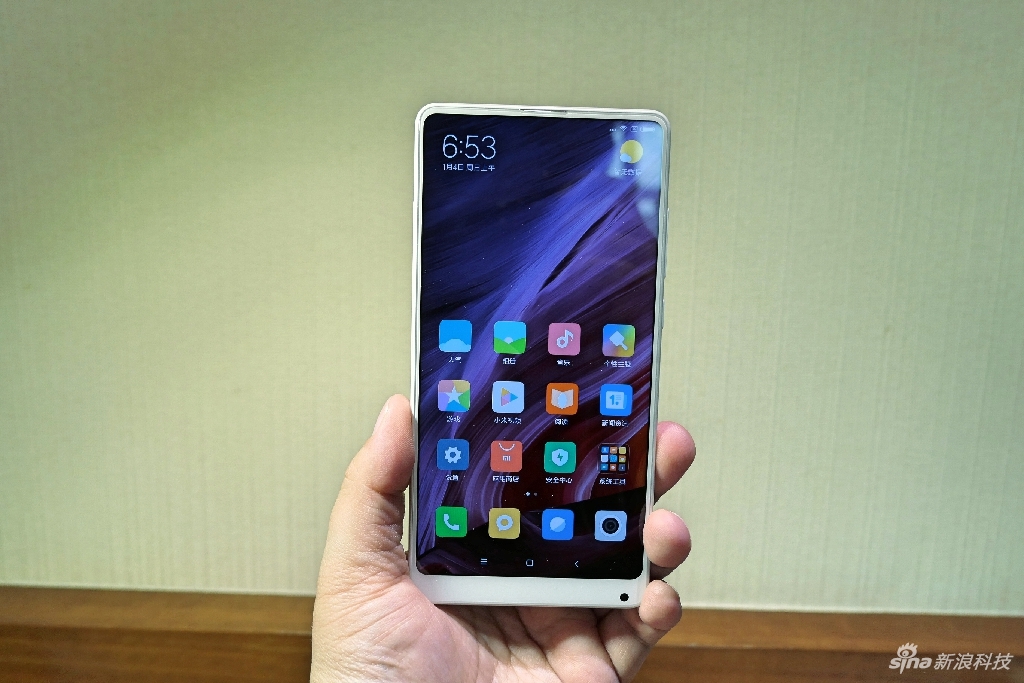 小米mix 2白色全陶瓷尊享版开箱