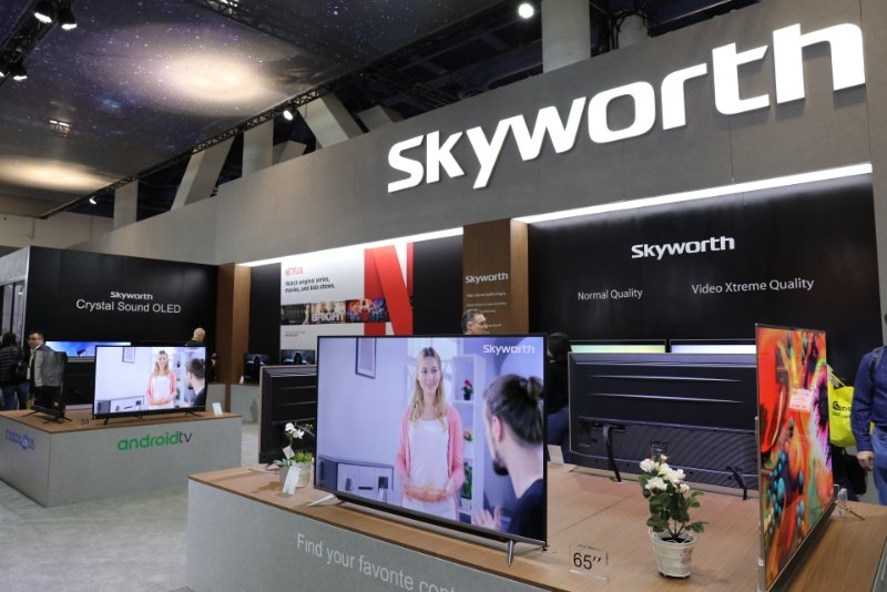 ces2018创维展台图集:一大波的oled电视