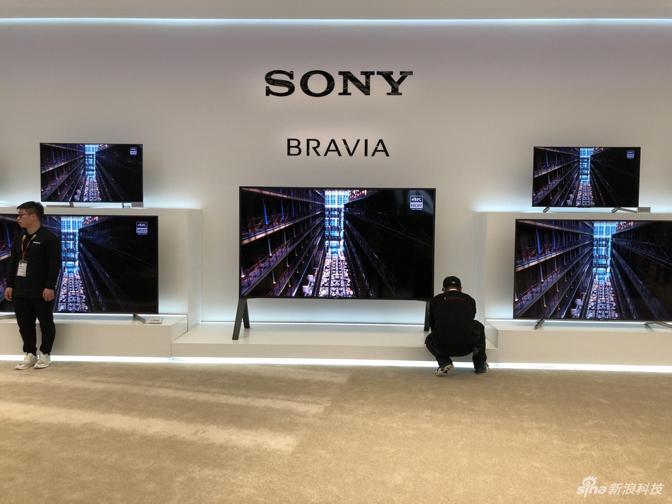 awe 2018索尼展台:oled电视a8f成为主角