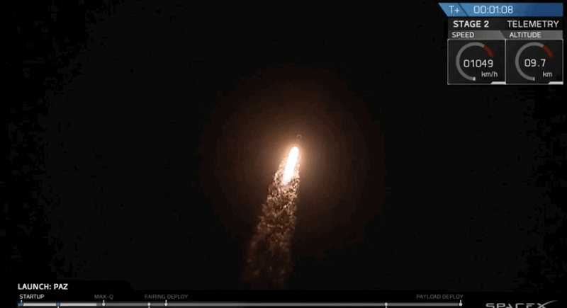 SpaceX将互联网卫星送入轨道