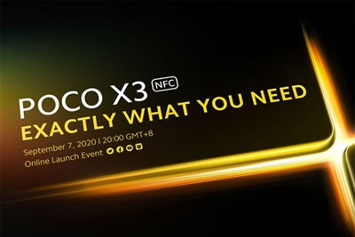 小米POCO X3宣布：首发骁龙732G 9月7日亮相
