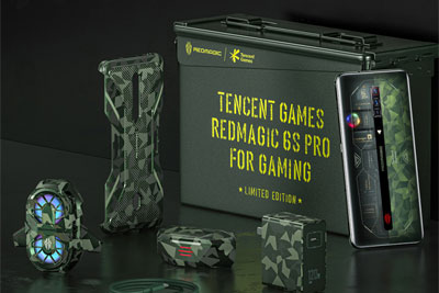腾讯红魔游戏手机6S Pro推出战地迷彩限量套装