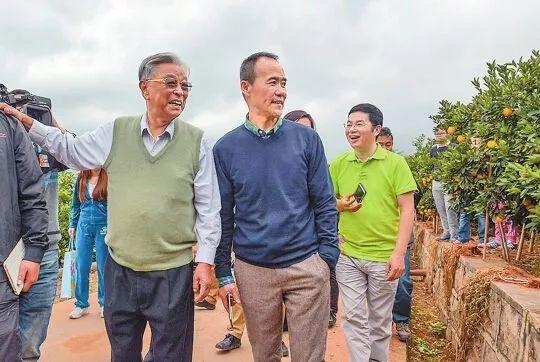 除了死亡他永远不会被打败 2014年褚时健陪王石一起参观橙园